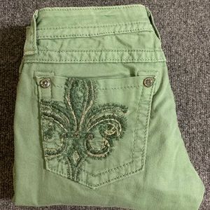 Khaki Green Miss Me Skinny Jeans